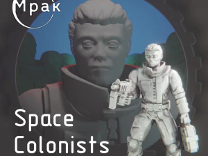 Colonistes de l'espace Modèles 3D en vedette