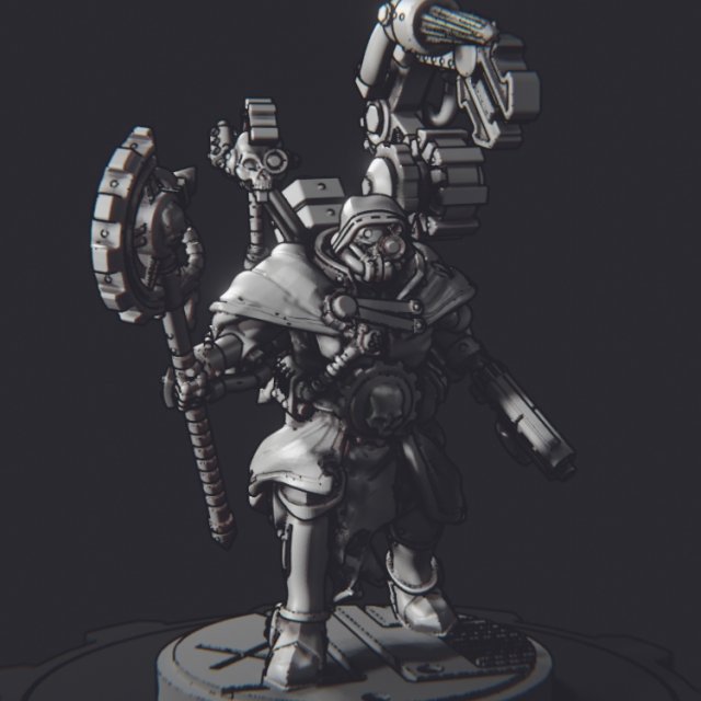 Praetorian Mechanic 3D प्रिंट मॉडल .c4d .max .obj .3ds .fbx .stl .blend 