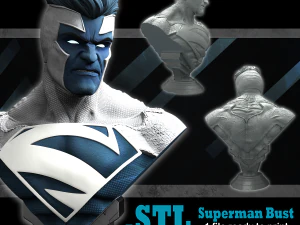 Superman-B&uuml;stenmodell bereit zum Drucken 3D-Druckmodell 3D-Fan-Kunst 3D Druckmodell