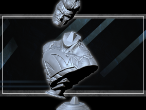 Superman bust model ready for printing 3D print model 3D Fan art 3Dプリントモデル