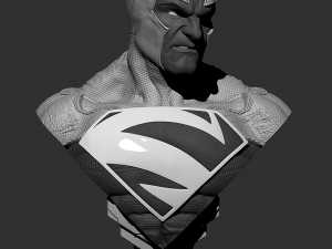 Superman bust model ready for printing 3D print model 3D Fan art 3Dプリントモデル