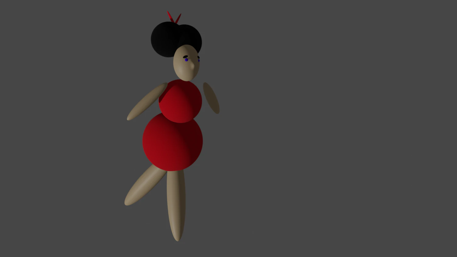 Dancing chinese woman 3D Model .c4d .max .obj .3ds .fbx .stl .blend 