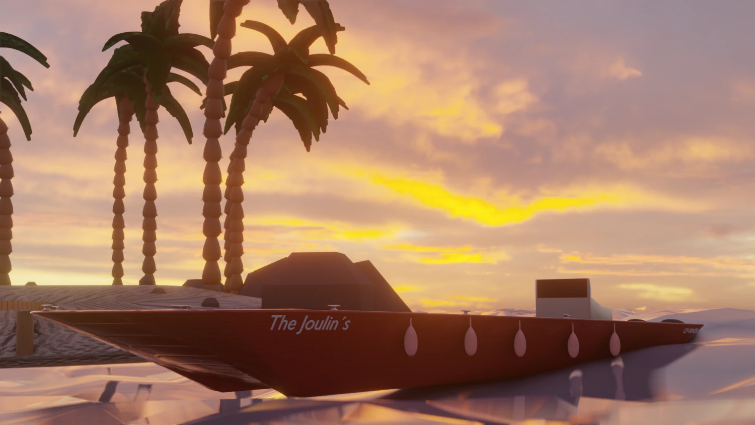 Elegant boat 3D Model .c4d .max .obj .3ds .fbx .stl .blend 