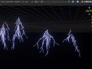 Молния CG Текстуры