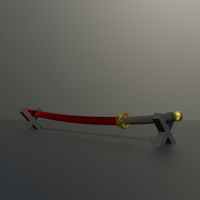 Katana Modelo 3D .c4d .max .obj .3ds .fbx .stl .blend
