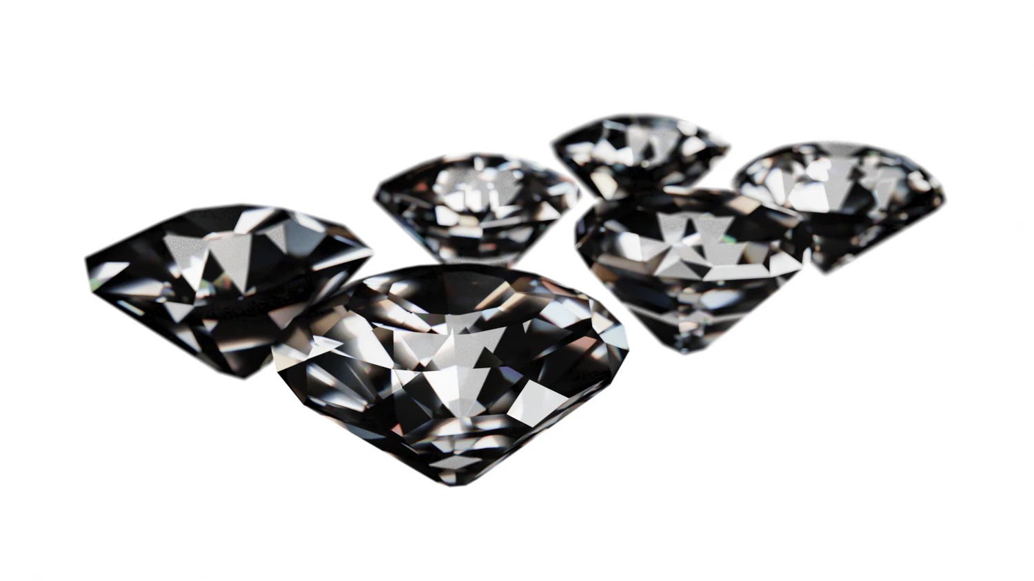 DIAMONDS PACK 3D Model .c4d .max .obj .3ds .fbx .stl .blend