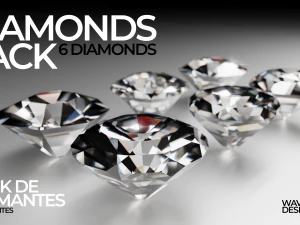 DIAMONDS PACK 3D Model