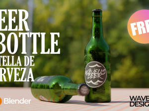BEER BOTTLE 3D Модель