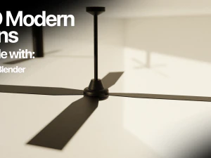 MODERN FANS 3D Model