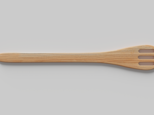 WOODEN CUTLERY PACK 3D Model
