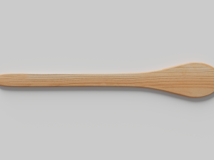 WOODEN CUTLERY PACK 3D Model