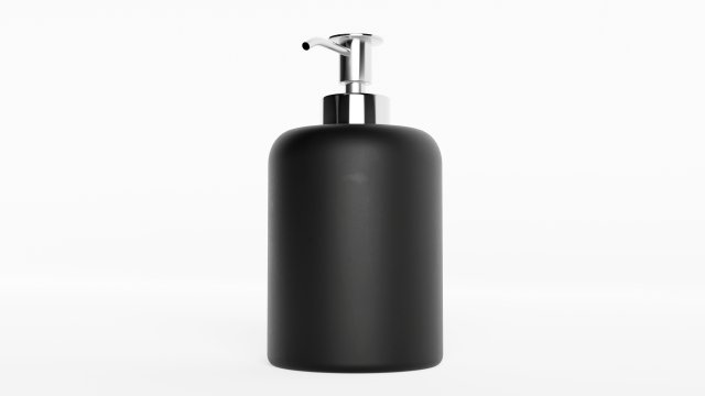 ROUND SOAP DISPENSER Modello 3D .c4d .max .obj .3ds .fbx .stl .blend 