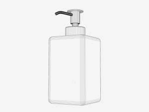 SQUARE SOAP DISPENSER 3D Model