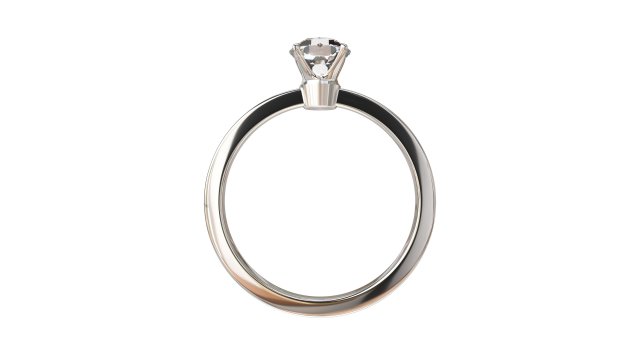 SOLITAIRE DIAMOND RING 3D 模型 .c4d .max .obj .3ds .fbx .stl .blend 