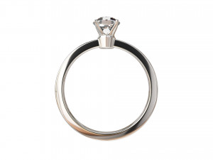 SOLITAIRE DIAMOND RING Modelo 3D