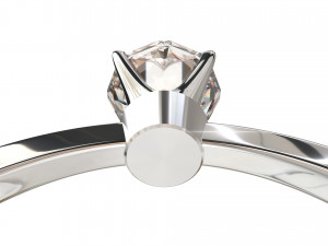 SOLITAIRE DIAMOND RING 3D 模型