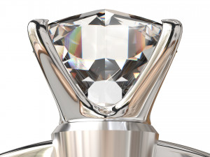 SOLITAIRE DIAMOND RING 3D 模型
