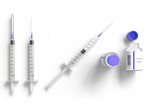 VACCINE SYRINGE 3D Model