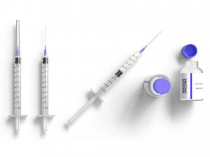 VACCINE SYRINGE 3D Model