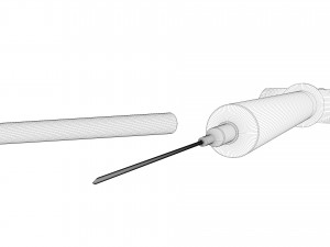 VACCINE SYRINGE 3D Model