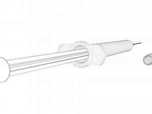 VACCINE SYRINGE 3D Model