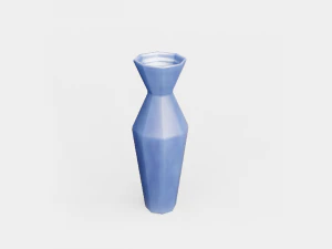 Vase 3D with texture node 3D Model