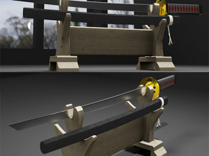 Katana sword 3D Model