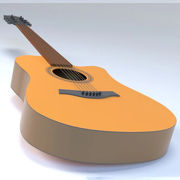 гітара 3D Модель .c4d .max .obj .3ds .fbx .stl .blend 