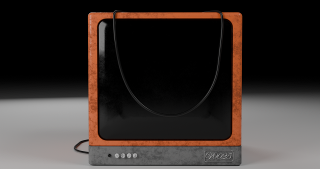 Old TV Model 3D .c4d .max .obj .3ds .fbx .stl .blend 