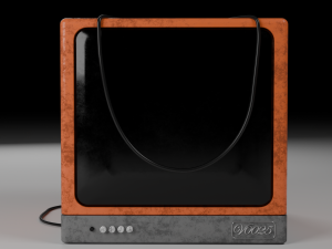 Old TV 3D-Modell