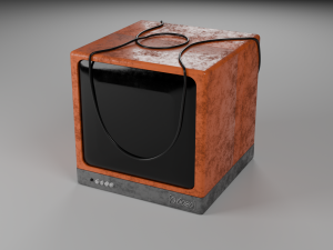 Old TV Model 3D
