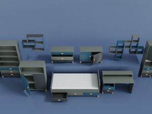 Nathen Furniture Family 3D Модель