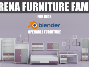 Lorena Furniture Family 3D Model