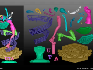 UTA FANART ONE PIECE RED FILM 3D Print Model