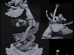 UTA FANART ONE PIECE RED FILM 3D 프린트 모델