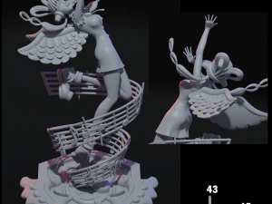 UTA FANART ONE PIECE RED FILM 3D Print Model