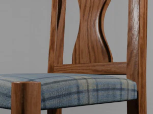 Silla de madera 3D Model