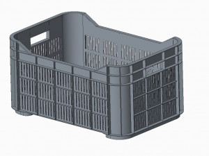 Plastic Crate 3D Printed Model 3D 模型