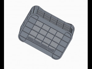 Plastic Crate 3D Printed Model Model 3D
