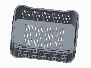Plastic Crate 3D Printed Model Model 3D
