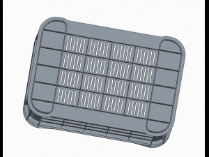 Plastic Crate 3D Printed Model Model 3D