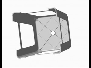Plastic Chair Plastic High Stool Modelo 3D