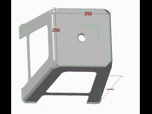 Plastic Chair Plastic High Stool Modelo 3D