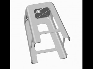 Plastic Chair Plastic High Stool Modelo 3D