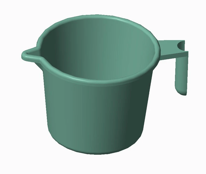 Plastic Mug 3D Print Model 3D Print Model .c4d .max .obj .3ds .fbx .stl .blend