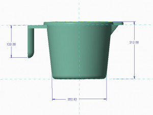 Plastic Mug 3D Print Model Model do druku 3D
