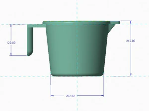 Plastic Mug 3D Print Model 3D Print Model
