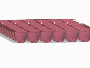 Plastic Egg Tray 3D-printmodel
