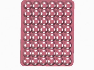 Plastic Egg Tray 3D-printmodel