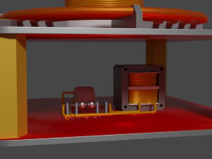 Tesla coil 3D Model
